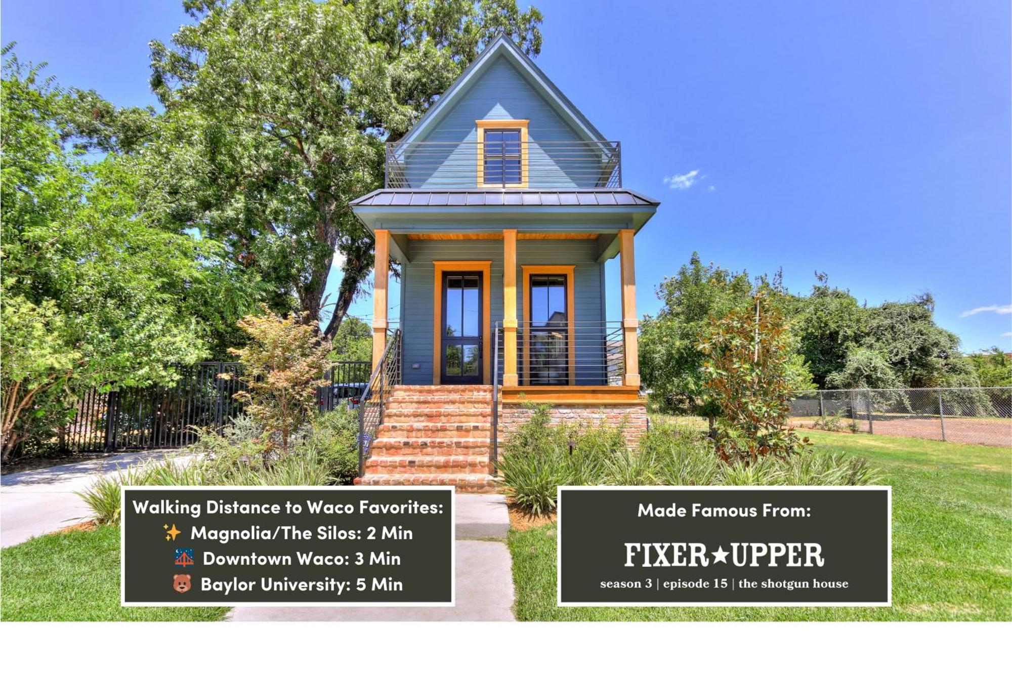 Holiday home The Shotgun House From Fixer Upper - Steps To Silos, Bu, & Downtown Waco